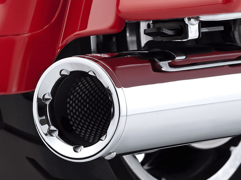 4.5in. Hi-Output Slip-On Mufflers - Chrome. Fits Touring 1995-2016