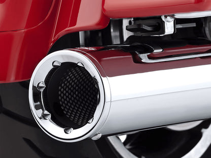 4.5in. Hi-Output Slip-On Mufflers - Chrome. Fits Touring 1995-2016