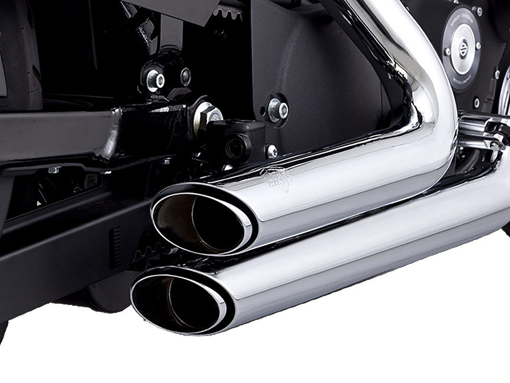 Shortshots Staggered Exhaust - Chrome. Fits Sportster 2014-2021