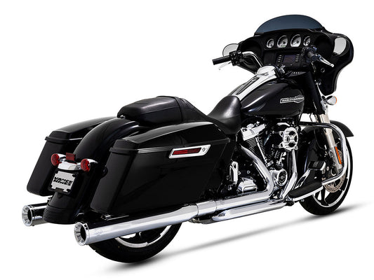 Dresser Duals Right Side Tuck & Under Headers - Chrome. Fits Touring 2017up