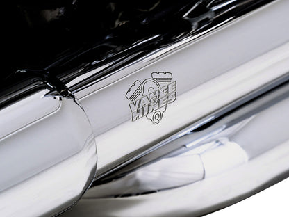 Dresser Duals Right Side Tuck & Under Headers - Chrome. Fits Touring 2017up
