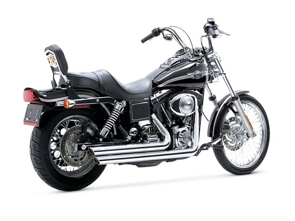 Big Shots Staggered Exhaust - Chrome. Fits Dyna 2006-2017