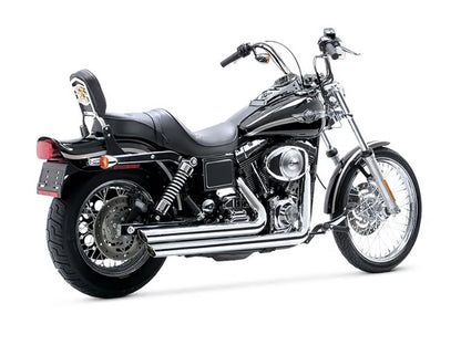 Big Shots Staggered Exhaust - Chrome. Fits Dyna 2006-2017