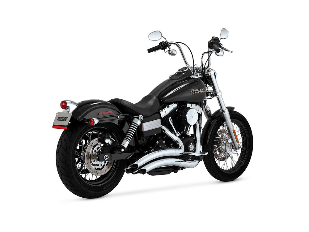 Big Radius Exhaust - Chrome. Fits Dyna 2006-2017