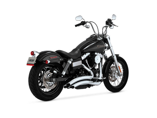 Big Radius Exhaust - Chrome. Fits Dyna 2006-2017
