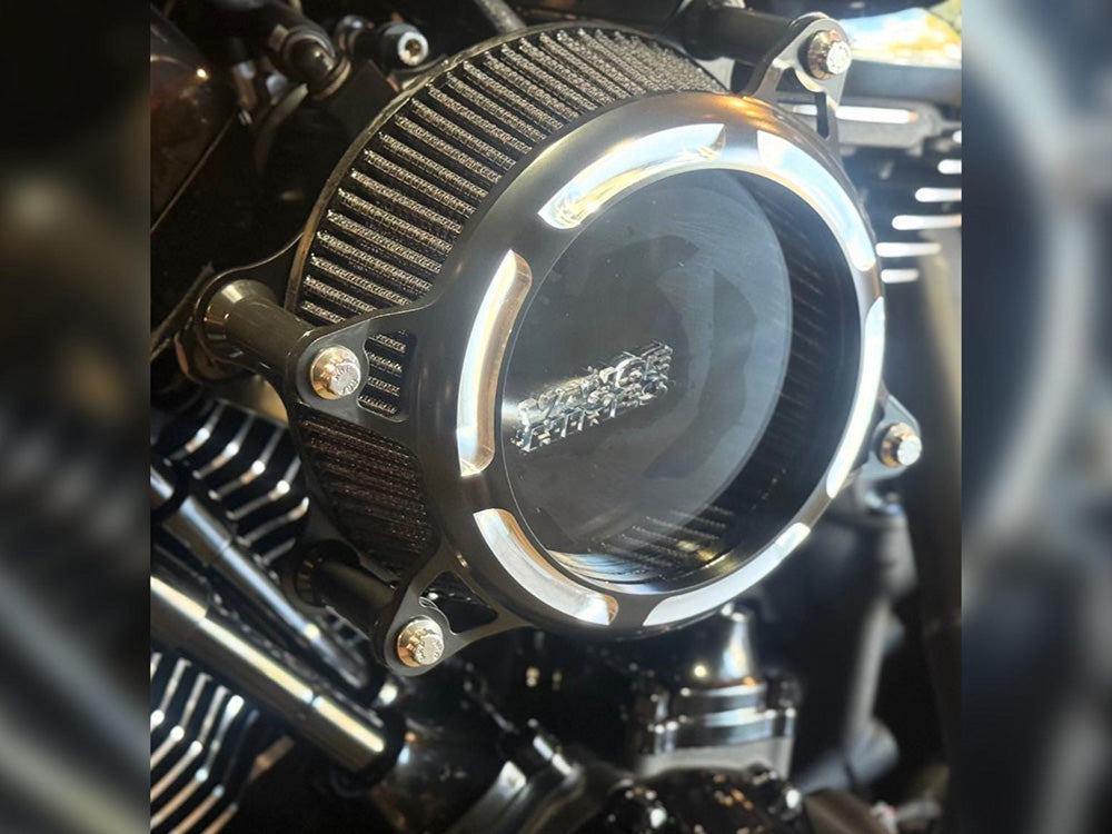 VO2 Insight Air Cleaner Kit - Black Contrast. Fits CVO Touring 2023up, Street Glide & Road Glide 2024up, Touring 2025up & Softail 2025up