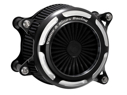 VO2 Onyx Air Cleaner Kit - Black Contrast Cut. Fits CVO Touring 2023up, Street Glide & Road Glide 2024up, Touring 2025up & Softail 2025up