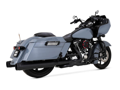 Power Duals Right Side Tuck & Under Headers - Black. Fits Touring 2009-2016