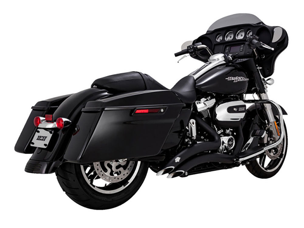 Big Radius Exhaust - Black. Fits Touring 2017up