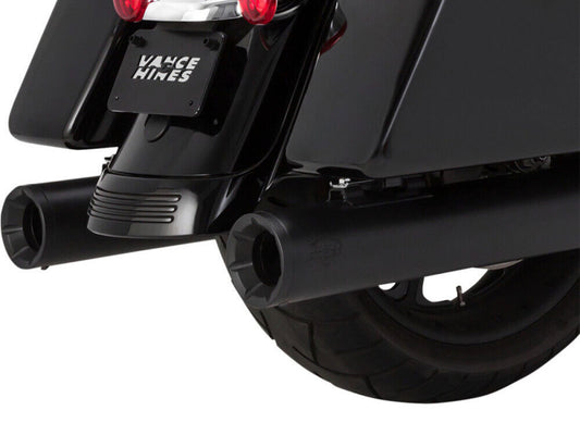 4in. Eliminator 400 Slip-On Mufflers - Black. Fits Touring 2017up