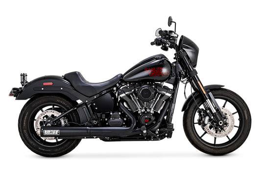 4in. Supersport Slip-On Muffler - Black. Fits Softail Street Bob, Low Rider S, Low Rider ST & Heritage 2025up