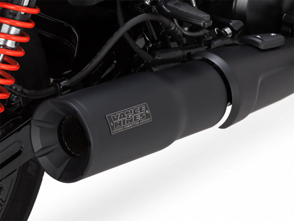Hi Output Slip-On Muffler - Black with Black End Cap. Fits Street 2015-2020.