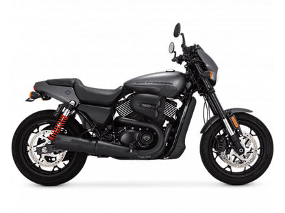 Hi Output Slip-On Muffler - Black with Black End Cap. Fits Street 2015-2020.