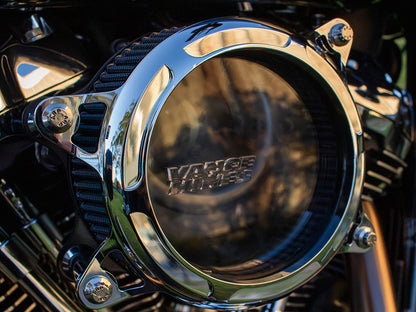 VO2 Insight Air Cleaner Kit - Chrome. Fits CVO Touring 2023up, Street Glide & Road Glide 2024up, Touring 2025up & Softail 2025up