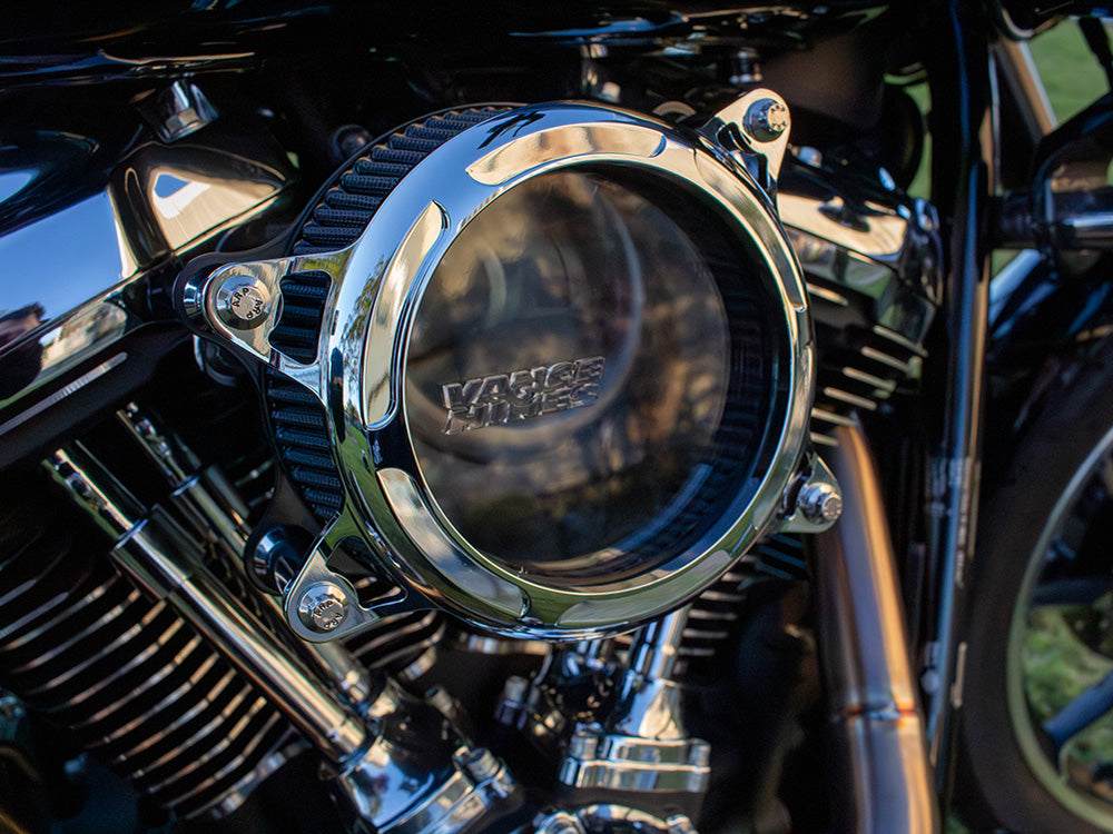 VO2 Insight Air Cleaner Kit - Chrome. Fits CVO Touring 2023up, Street Glide & Road Glide 2024up, Touring 2025up & Softail 2025up