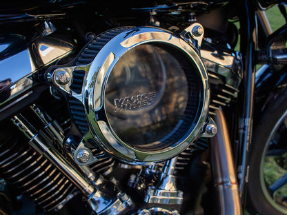 VO2 Insight Air Cleaner Kit - Chrome. Fits CVO Touring 2023up, Street Glide & Road Glide 2024up, Touring 2025up & Softail 2025up