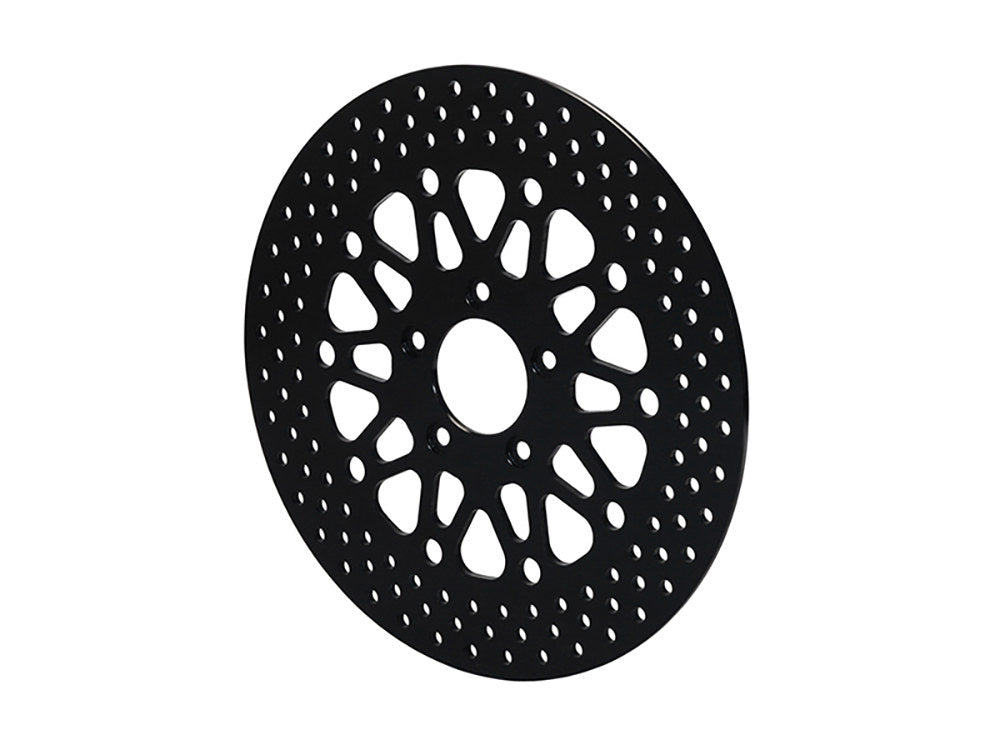 11.8in. Front Disc Rotor - Black Stainless Steel. Fits Dyna 2006-2017, Softail 2015up, Sportster 2014-2021 & Touring 2008up.