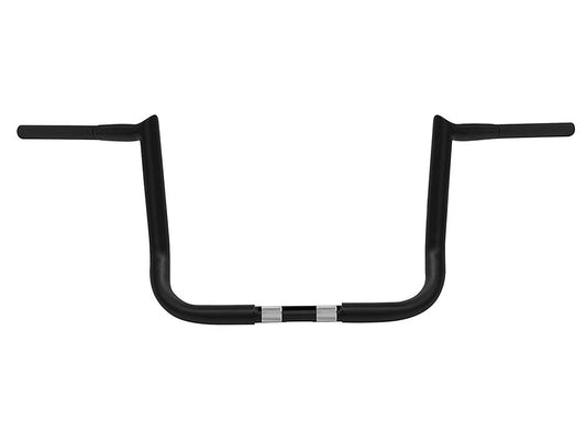 12in. x 1-1/4in. Chubby Bagger Hooked Ape Hanger Handlebar - Gloss Black. Fits Ultra Models 1996-2024 and Street Glide 1996-2023