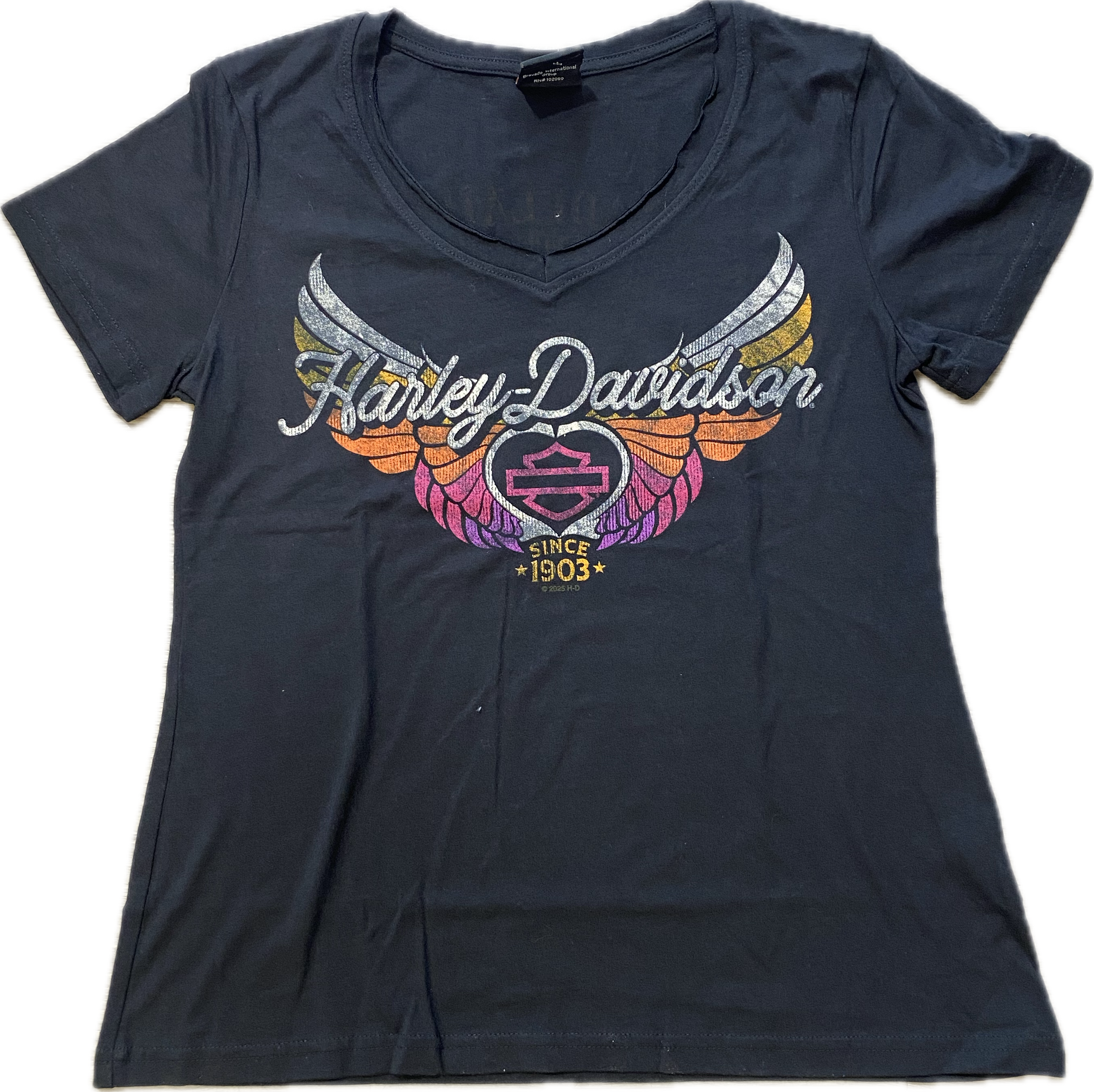 Adelaide Harley-Davidson Womens Wings V Tee