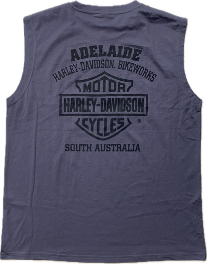 Adelaide Harley-Davidson Muscle Tee - Charcoal