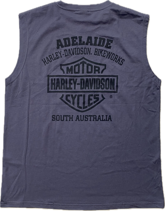 Adelaide Harley-Davidson Muscle Tee - Charcoal