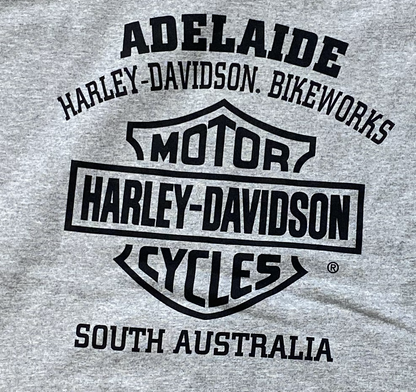 Adelaide Harley-Davidson Bar & Shield Fleece Crew-Grey