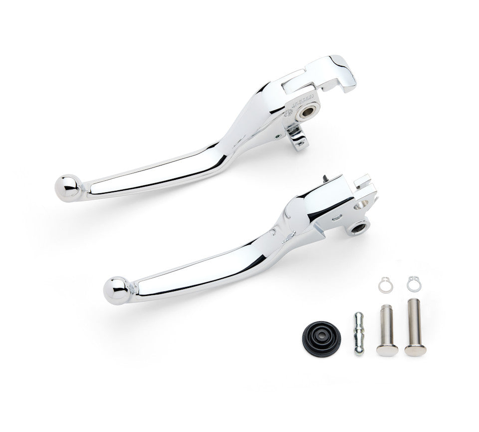 Harley-Davidson Adjustable Hand Control Lever Kit- Touring, Chrome