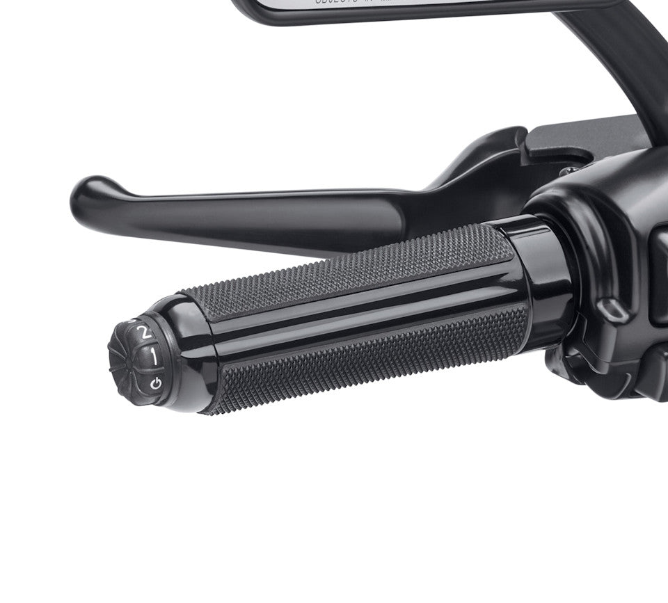 Harley-Davidson Airflow Heated Hand Grips- Gloss Black