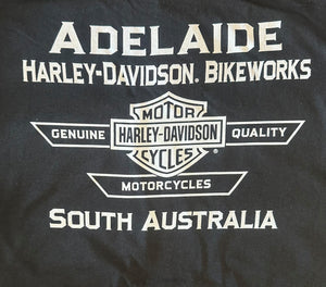 Adelaide Harley-Davidson Heritage Springer Mist Tee- Black