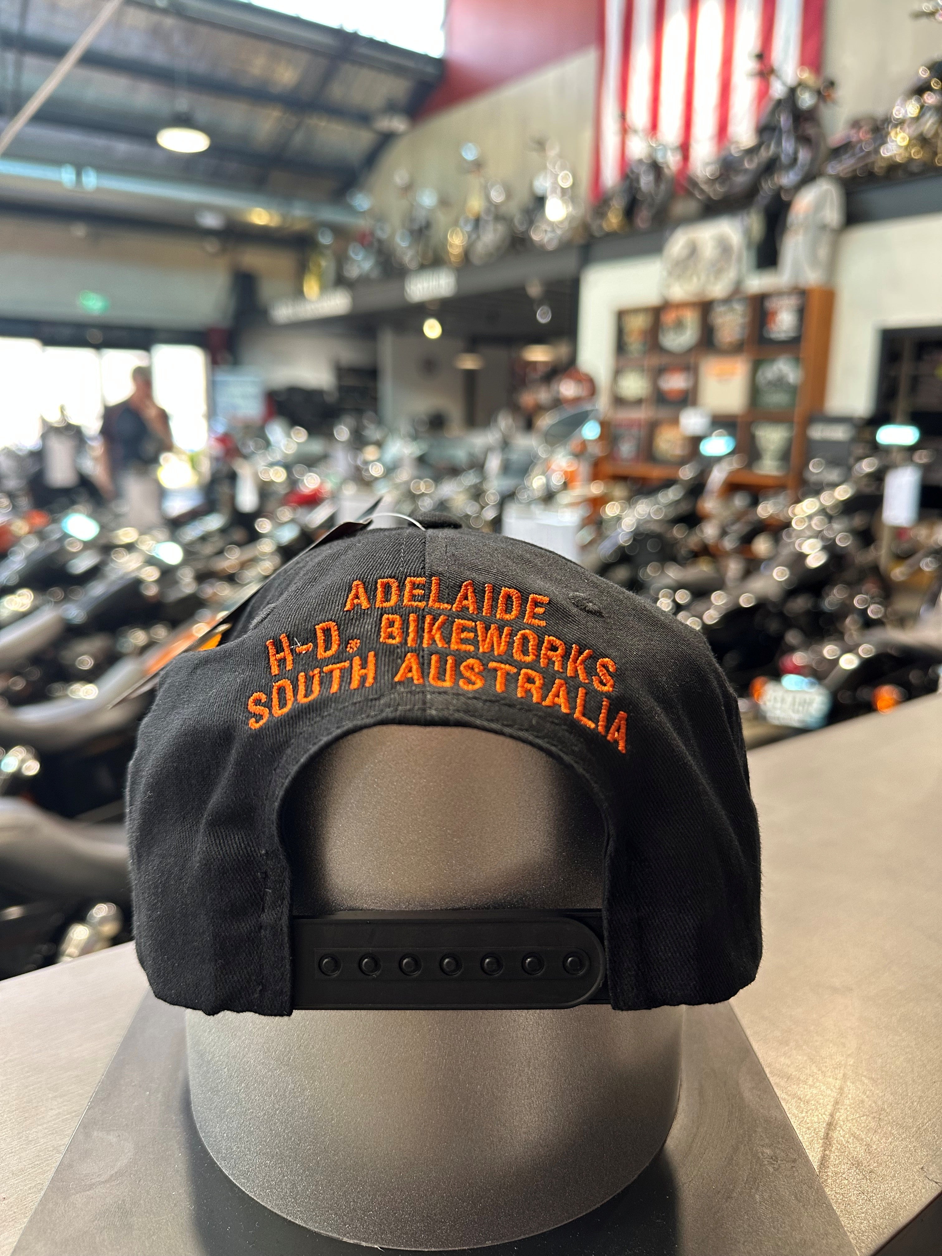 Adelaide Harley-Davidson Bike Works Open B&S Snap Back Cap