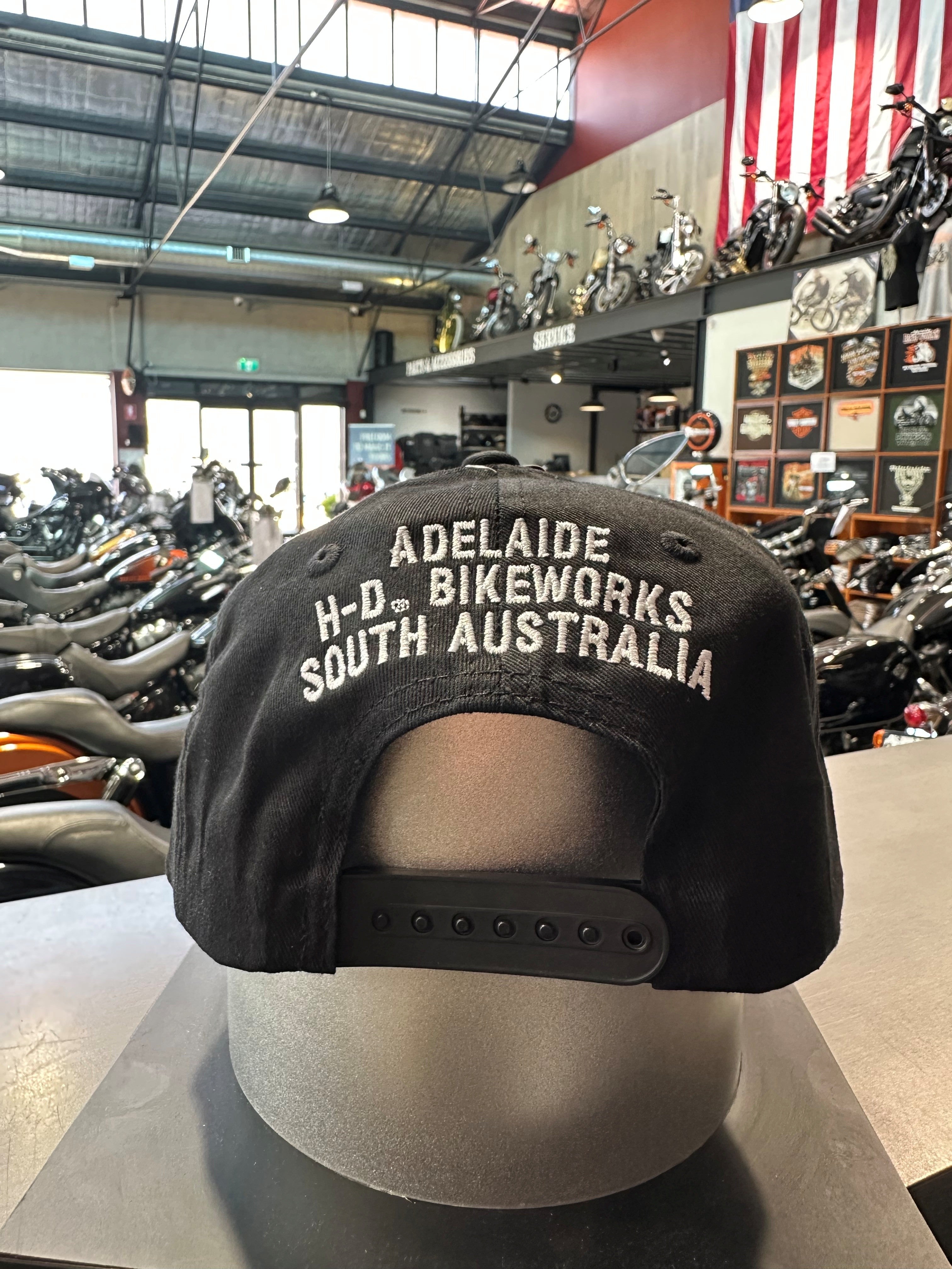 Adelaide Harley-Davidson Bike Works WG Free Soul Snap Back Cap