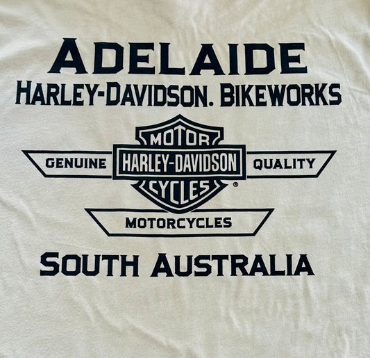 Adelaide Harley-Davidson Repeat Tee- Beige