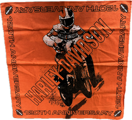 Harley-Davidson Vintage 120 Year Bandana - Orange