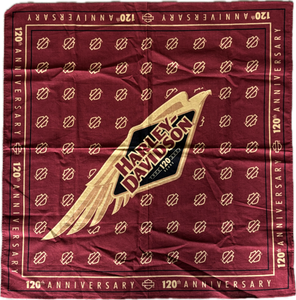 Harley-Davidson Vintage 120 Year Bandana - Red