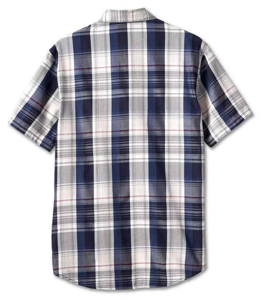 Harley-Davidson Wrench Blue Short Sleeve Plaid Shirt