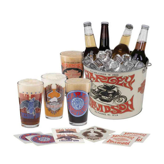 Harley-Davidson 1970s Psychedelic Party Bucket Set