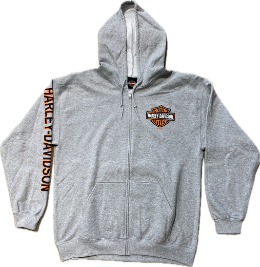 Adelaide Harley-Davidson B&S Zip Hoodie - Grey