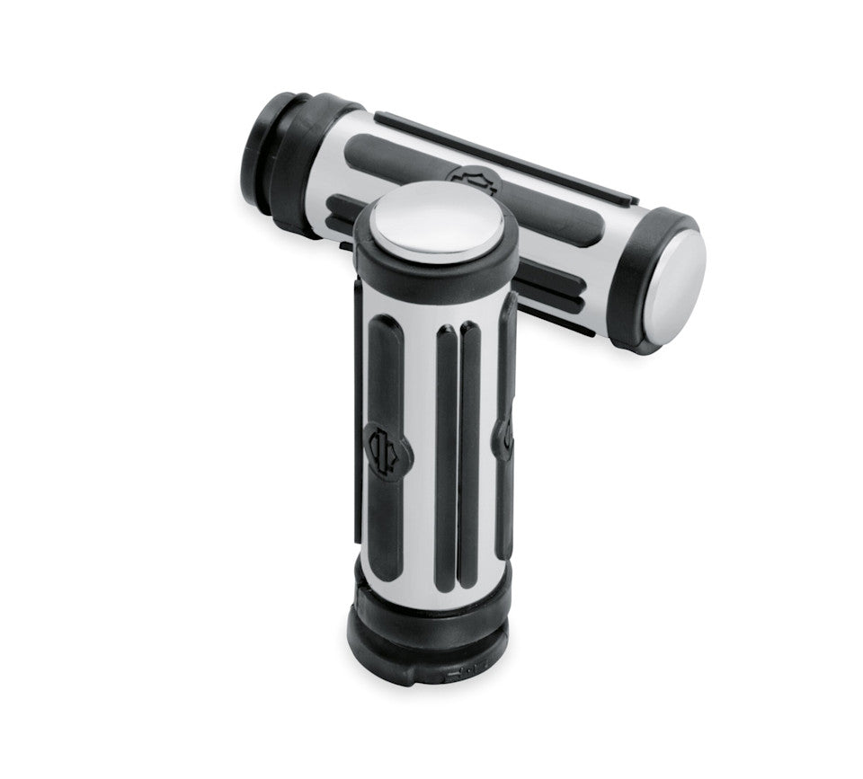 Harley-Davidson Chrome and Rubber Hand Grips