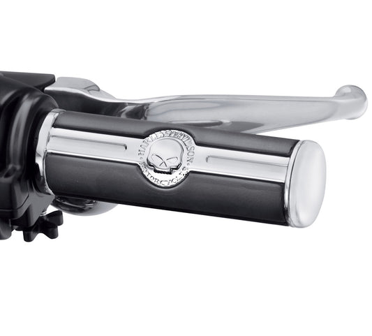 Harley-Davidson Willie G Skull Hand Grips - Chrome