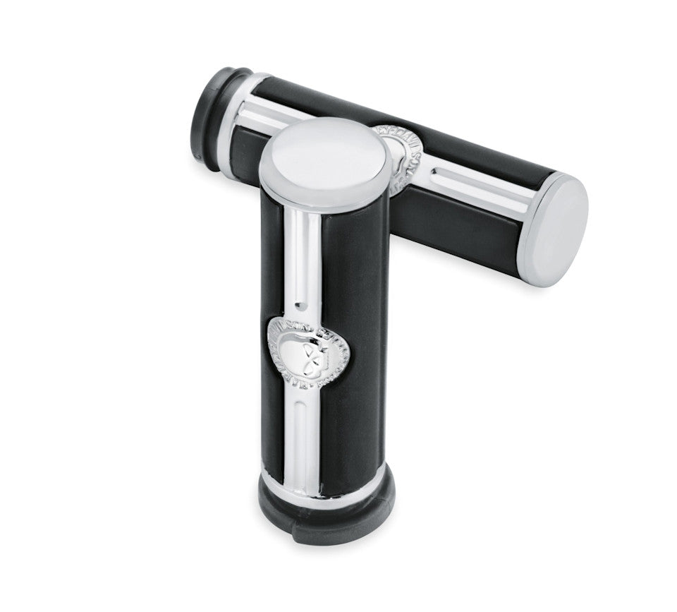 Harley-Davidson Willie G Skull Hand Grips - Chrome
