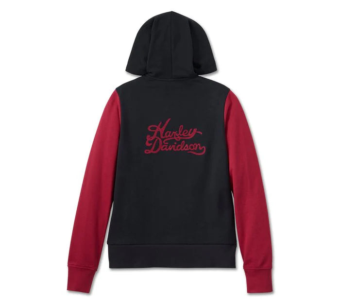 Women's Harley-Davidson Black Beauty Zip Front Hoodie