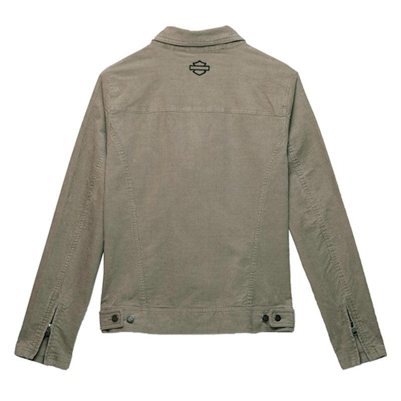 Women's Harley-Davidson Transcendent Corduroy Jacket- Silver Sage