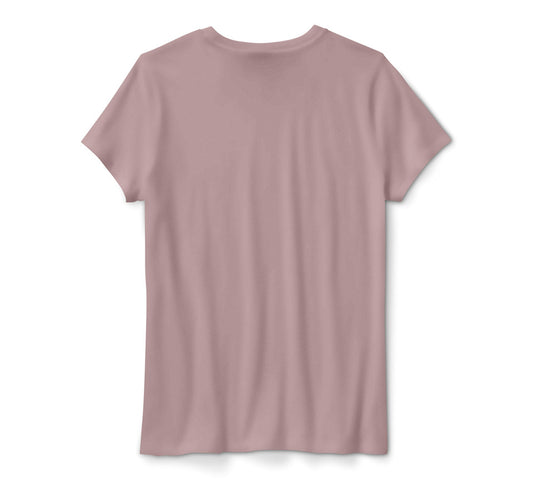 Women's Harley-Davidson Standard Bar & Shield Tee - Dusty Pink