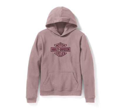 Women's Harley-Davidson Standard Bar & Shield Pullover Hoodie - Dusty Pink