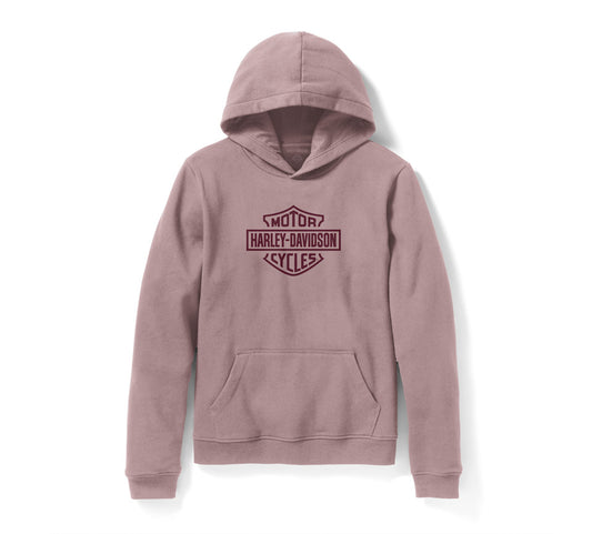Women's Harley-Davidson Standard Bar & Shield Pullover Hoodie - Dusty Pink