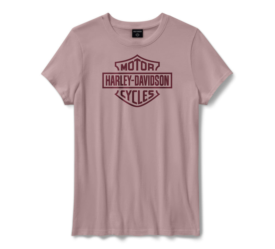 Women's Harley-Davidson Standard Bar & Shield Tee - Dusty Pink