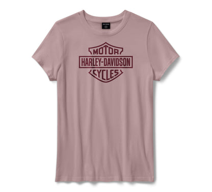 Women's Harley-Davidson Standard Bar & Shield Tee - Dusty Pink