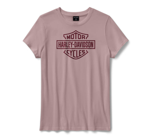 Women's Harley-Davidson Standard Bar & Shield Tee - Dusty Pink