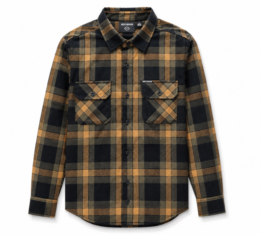 Harley-Davidson Men's Long Sleeve Plaid Shirt