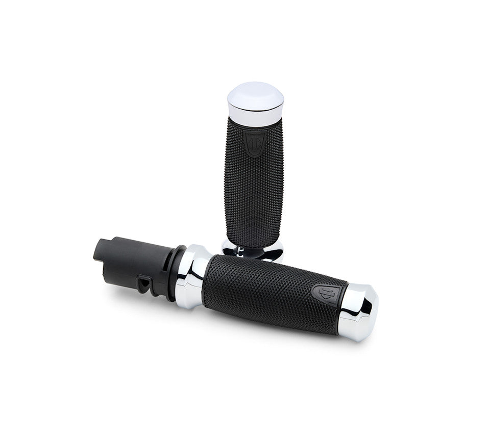 Harley-Davidson Get A Grip Hand Grips-Chrome, Magnum